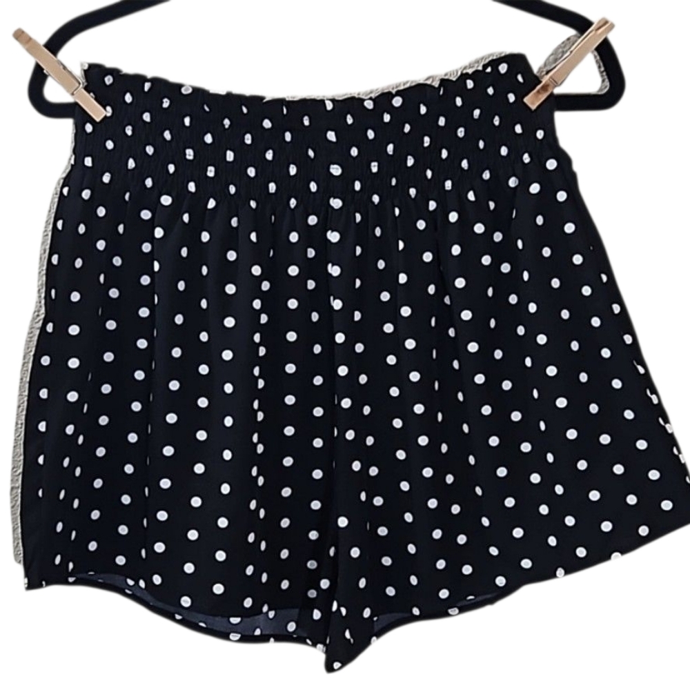 Women's Polka Dot Ruched Shorts Size XL